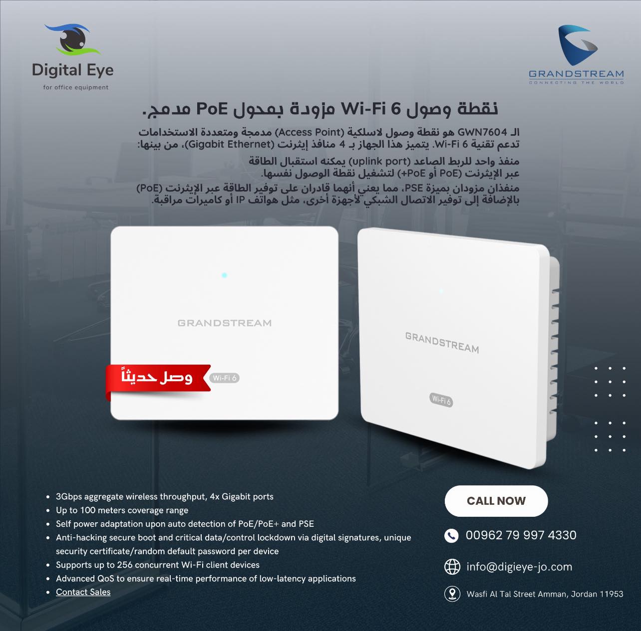 Wi-Fi 6 Access Point with PoE